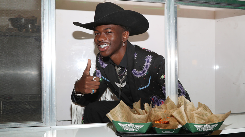 Lil Nas X celebrates Old Town Road video premiere with WingStop